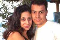 Foto tirada no aniversário da Carol, em 2000.