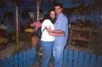 Foto tirada em nossa visita a Holambra, em setembro de 2000.
